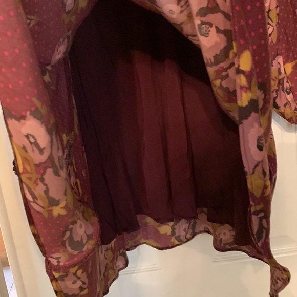 FREE PEOPLE • Women’s Morning Light Printed Mini Dress Size 2 - Picture 4 of 5